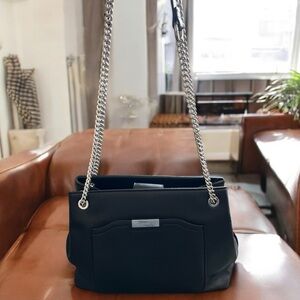Nine West Beautiful Preloved Black Women's Bag with Silver Chain